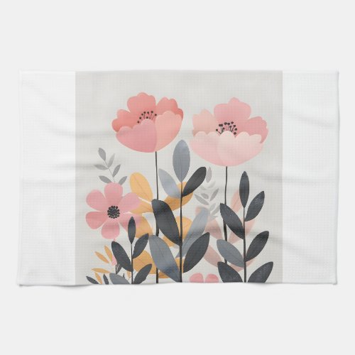 bag flowers kitchen towel