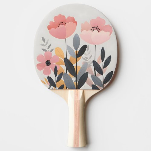bag flowers ping pong paddle