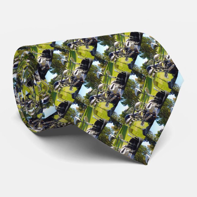 Bag Full Of Golf Clubs, Neck Tie (Rolled)