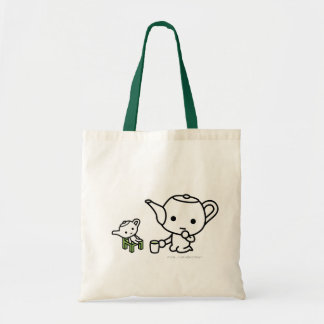 Bag - GreenTea with a stuffed GreenTea