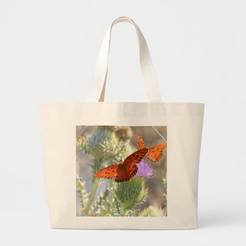 Bag  Gulf Fritillary Large Tote Bag