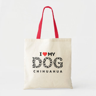 Bag I love my chihuahua dog mom heart