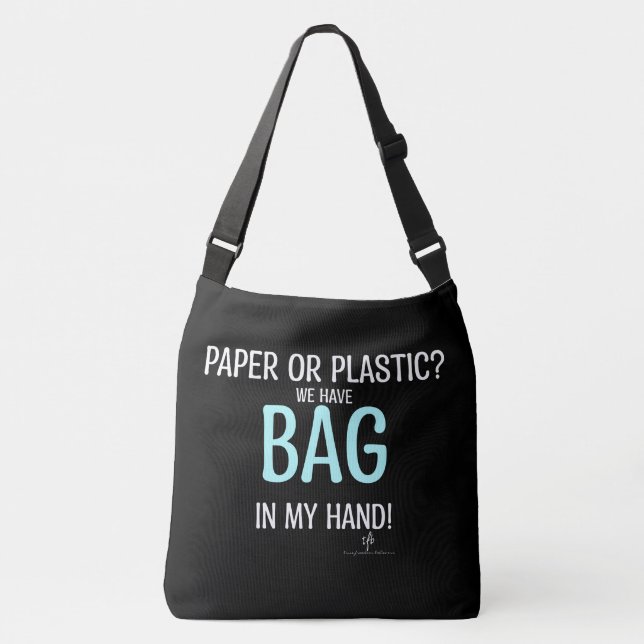 Bag In Hand It. Sky Blue Pers. Lg. Tote (Front)