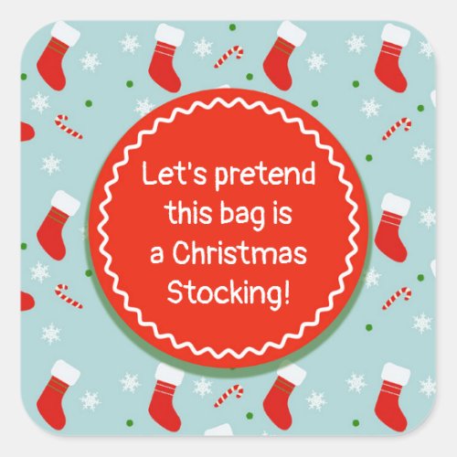 Bag Label for Christmas Stocking Stuffer