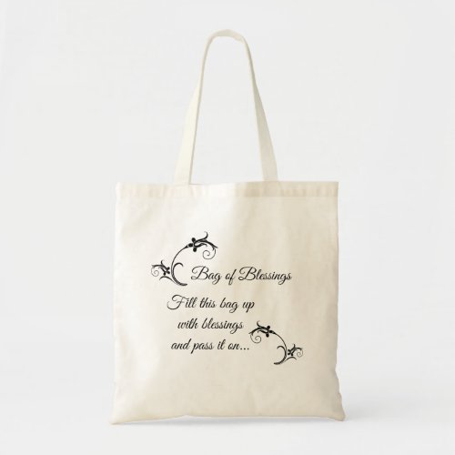 Bag of Blessings Paying it Forward Giving Tote Bag