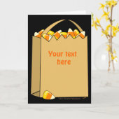 Bag of Candy Corn Fun Halloween Template | Zazzle