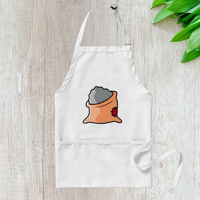 Bag of Cement Construction Material Adult Apron (Creator Uploaded)