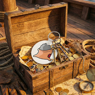 Bag of Cement Construction Material Keychain