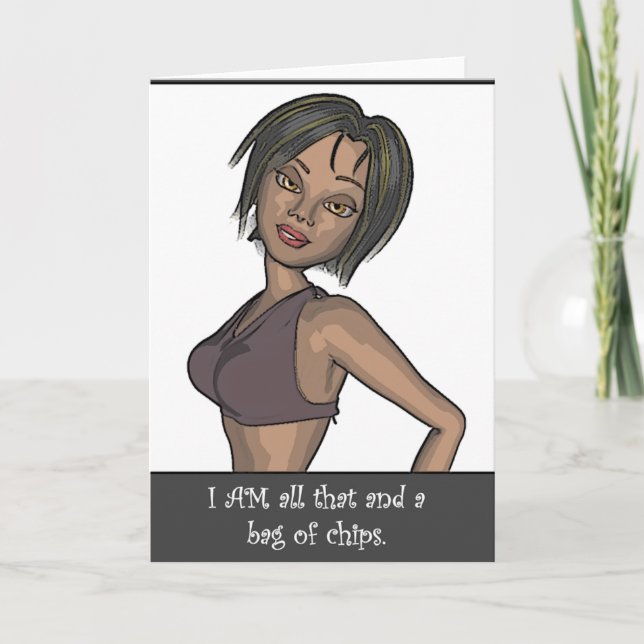 Bag of Chips Greeting Card (Front)