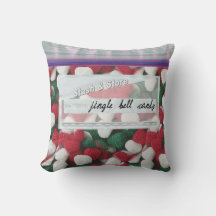 Bag of Christmas Candy Decorative Throw Pillow