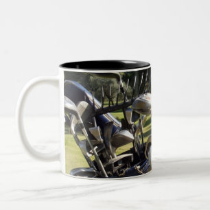 Bag Of Golf Clubs Im Ready, Two-Tone Coffee Mug