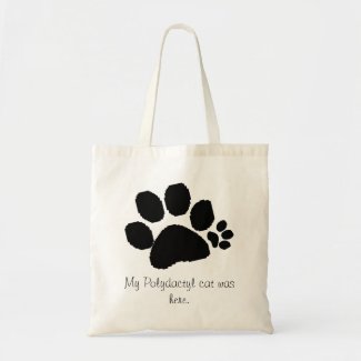 Bag - Polydactyl paw print