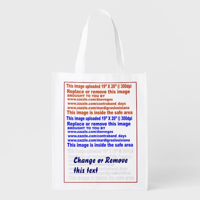 Bag Reusable 50 lbs. Dim: 12” x 16”x 5”. (Front)