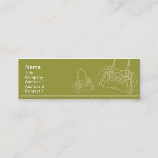 Customizable Bag - Skinny Business Card