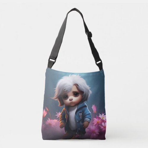 Bag small with white hair