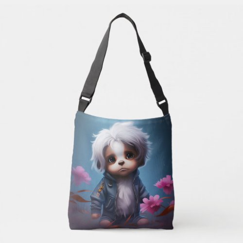 Bag small with white hair
