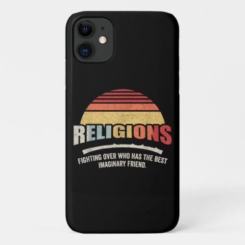 Bag Some Rays Retro Atheist Science Crew Neck T_Sh iPhone 11 Case