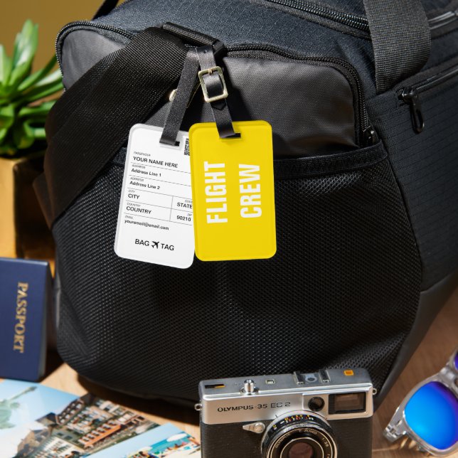 BAG TAG - Flight Crew (Front & Back)