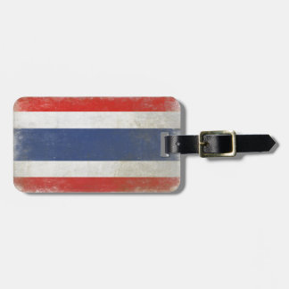 Bag Tag with Distressed Thailand Flag