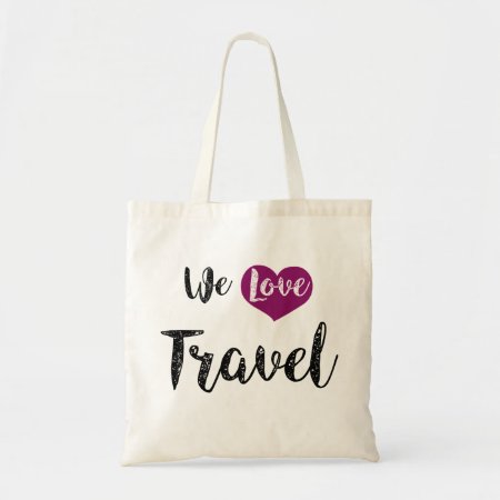 Bag, “we Love Travel " Tote Bag