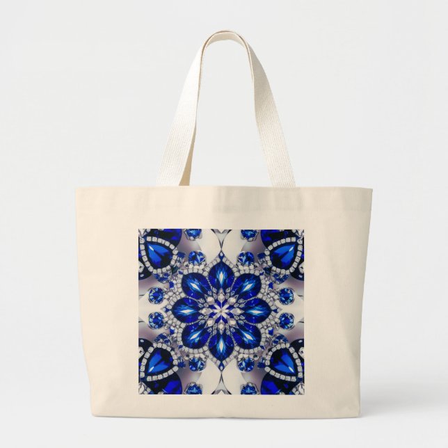 Bag with Blue White Colors Design (Front)