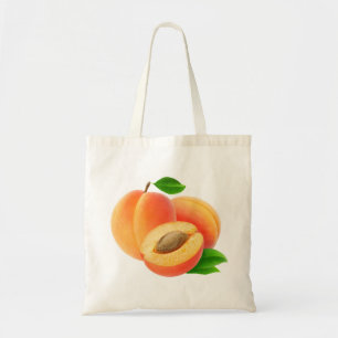 Bag with cut apricots