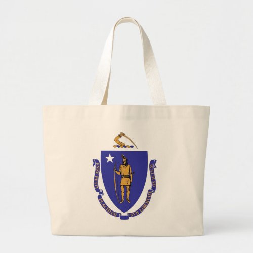 Bag with Flag of  Massachusetts State _ USA