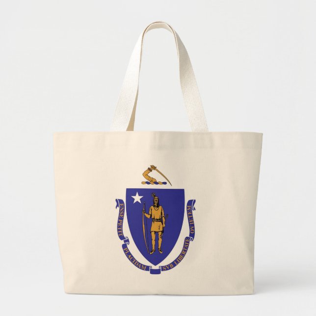 Bag with Flag of  Massachusetts State - USA (Front)