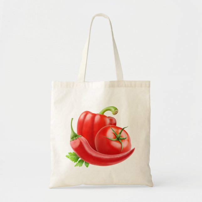 Bag with fresh vegetables