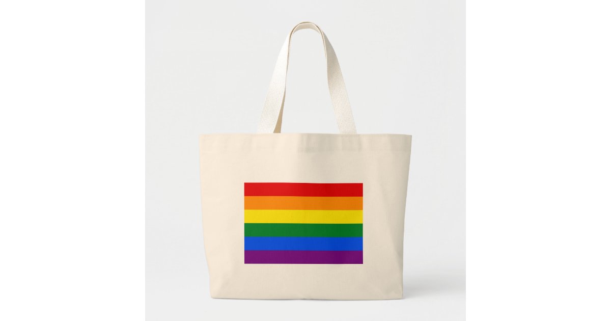 Bag with LGBT Rainbow Flag | Zazzle