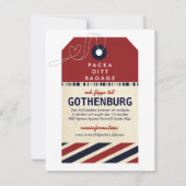 Bagage Tag flygpost Destination Spara Datumet (Back)