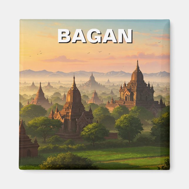 Bagan Myanmar Travel Magnet (Front)