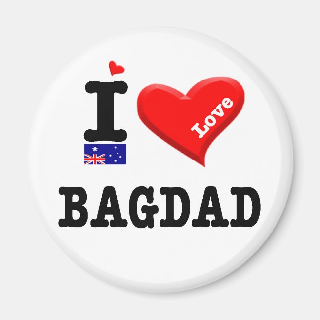 BAGDAD - I Love Magnet (Front)