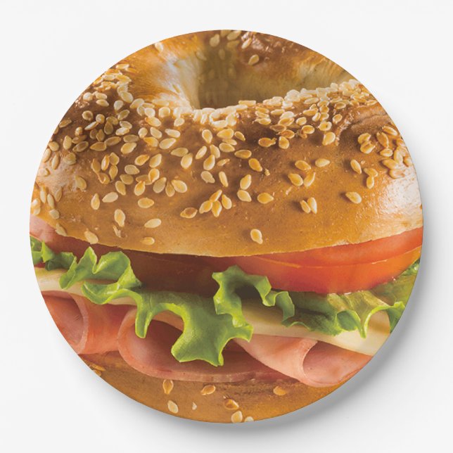 BAGEL 5  PAPER PLATES (Front)