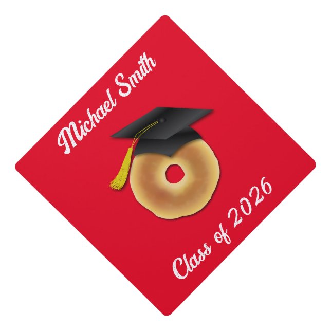 Bagel Breakfast Brunch Graduation Party Graduation Cap Topper (Front)
