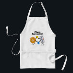 Bagel & Cream Cheese - Chag Sameach! Adult Apron<br><div class="desc">Jewish food BFFs—Bagel & Cream Cheese—greet each other warmly with "Happy Holidays!" in Hebrew,  and play with a dreidel for chocolate coins (gelt). Part of my "Friendly Foods" collection... click on Store link below to see them all.</div>