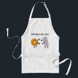 Bagel & Cream Cheese - Customizable Adult Apron<br><div class="desc">Jewish food BFFs— Bagel & Cream Cheese —greet each other warmly.   Customize this product by adding your own text (or removing it),  and/or resizing/moving the image,  if you like. Please see all of my Friendly Foods products... Click on "Store" link below!</div>
