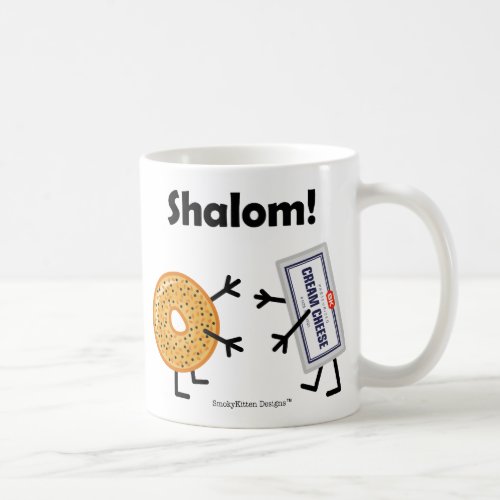 Bagel  Cream Cheese _ Shalom Coffee Mug