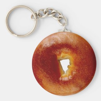 Bagel Keychain