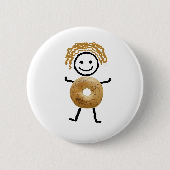 Bagel Kid Button (Front)