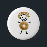 Bagel Kid Button<br><div class="desc">Cutest Bagel T-Shirt for your Jewish Gift</div>