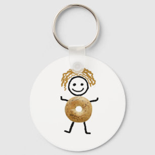 Bagel Kid Keychain