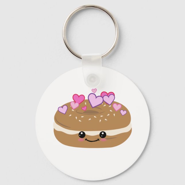 Bagel Lover Bagel Buddies Keychain (Front)