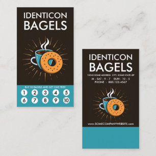 Bagel Loyalty Punch Card