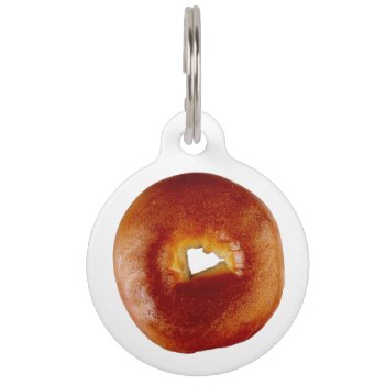 Bagel Personalize Pet Id Tag by BostonRookie at Zazzle