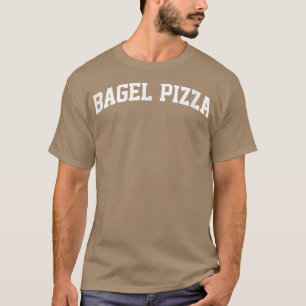 Bagel Pizza Retro Sports College Gym Arch Funny  T-Shirt