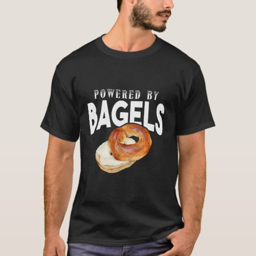 Bagel Powered By Bagels T_Shirt