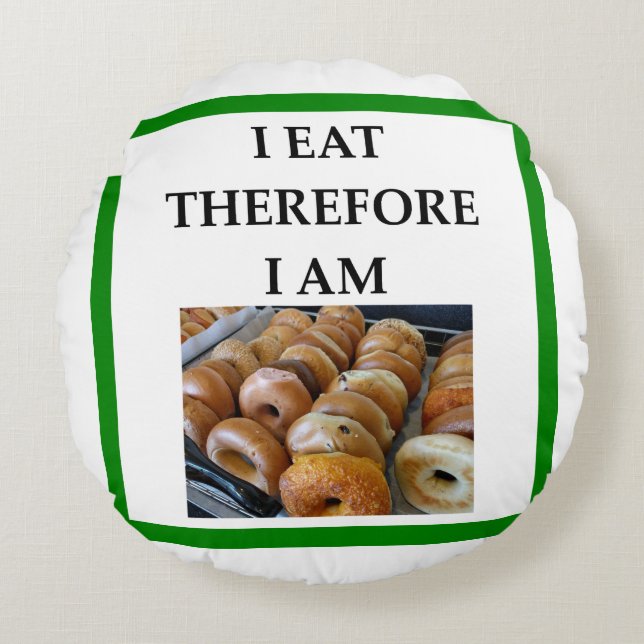 bagel round pillow (Front)