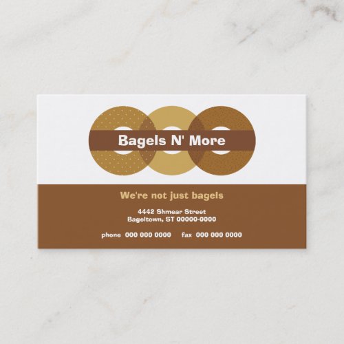 Bagel Shop Rewards Business Card