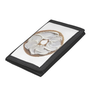 Bagel with Cream Cheese Trifold Wallet